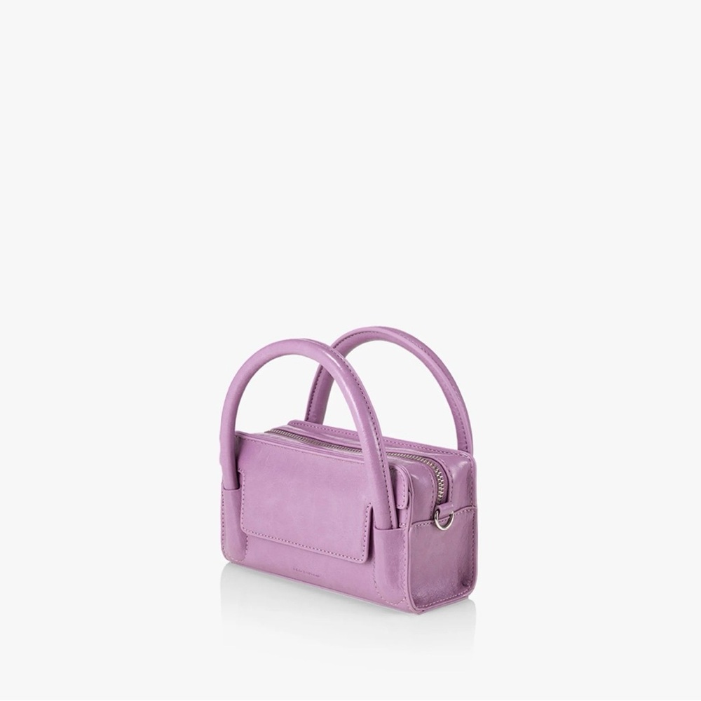 NWOT Findkapoor Marty Bag 18 Crinkled Lavender Purple